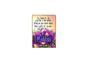 ASHANTI eGreeting Card Email