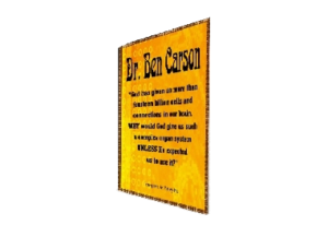 B CARSON eGreeting Poster Print