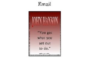 J HANSON eGreeting Card Email