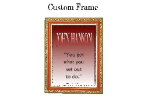 J HANSON eGreeting Card Frame