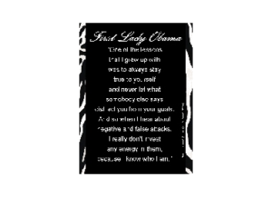 LADY OBAMA eGreeting Poster Email