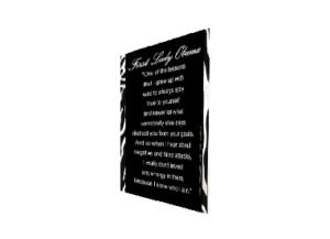 LADY OBAMA eGreeting Poster Print