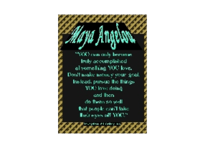 M ANGELOU eGreeting Poster Email