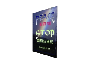 PEACE eGreeting Poster Print