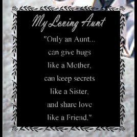 AUNT eGreeting Poster