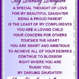 DAUGHTER eGreeting Poster