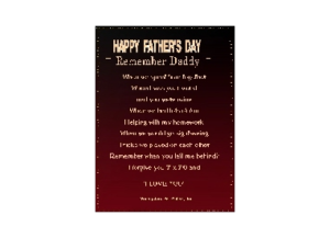FATHER eGreeting Poster Email