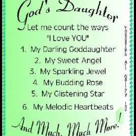 GODDAUGHTER eGreeting Poster