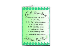 GODDAUGHTER eGreeting Poster Print