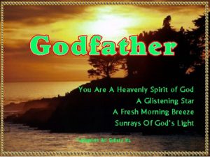GODFATHER eGreeting Poster