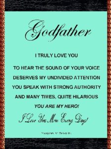 GODFATHER eGreeting Poster