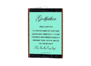 GODFATHER eGreeting Poster Print