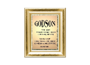 GODSON eGreeting Poster Frame