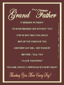 GRANDFATHER eGreeting Poster