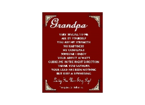 GRANDFATHER eGreeting Poster Email