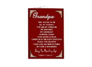 GRANDFATHER eGreeting Poster Print