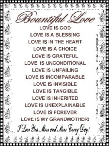 GRANDMOTHER eGreeting Poster