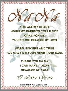 GRANDMOTHER eGreeting Poster