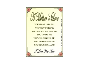 MOTHER eGreeting Poster Email