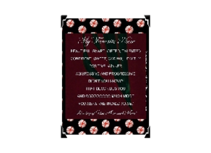 NIECE eGreeting Poster Frame