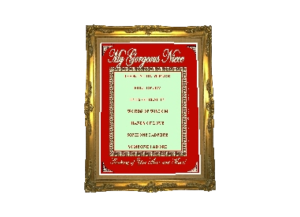 NIECE eGreeting Poster Frame