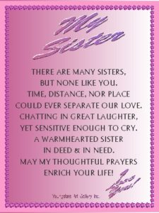 SISTER eGreeting Poster
