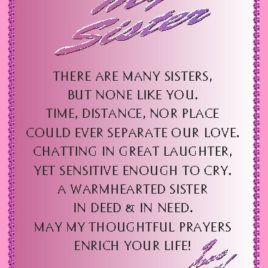 SISTER eGreeting Poster