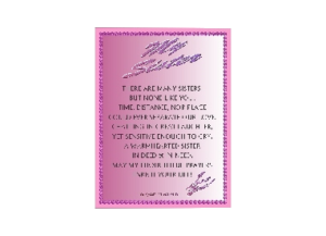 SISTER eGreeting Poster Email
