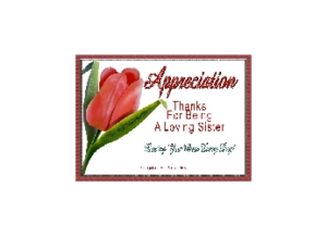 SISTER eGreeting Card Email