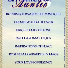 AUNT eGreeting Poster