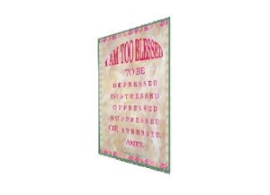 BLESSED eGreeting Poster Print