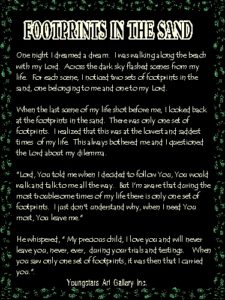 FOOTPRINTS eGreeting Poster