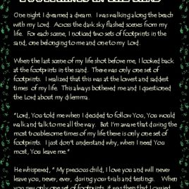 FOOTPRINTS eGreeting Poster