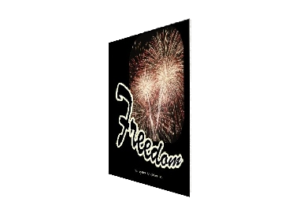 FREEDOM eGreeting Poster Print