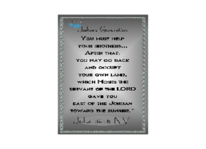 JOSHUA XXII eGreeting Poster Email