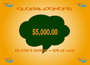 $5000.00 Global Donation