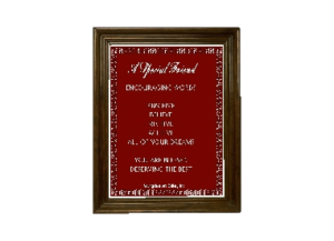 ENCOURAGING eGreeting Poster Frame
