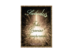 SALUDOS eGreeting Poster Email