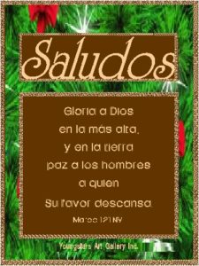 SALUDOS eGreeting Poster