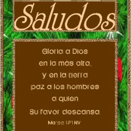 SALUDOS eGreeting Poster