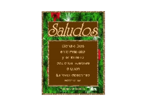 SALUDOS eGreeting Poster Email