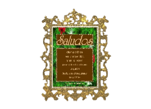 SALUDOS eGreeting Poster Frame