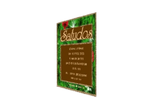 SALUDOS eGreeting Poster Print