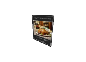 THANKS eGreeting Card Print
