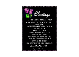 BLESSINGS eGreeting Poster Email