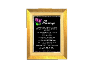 BLESSINGS eGreeting Poster Frame