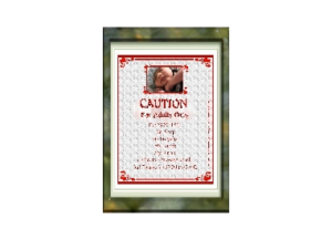 CAUTION eGreeting Poster Frame