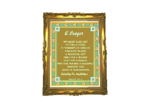 PRAYER eGreeting Poster Frame