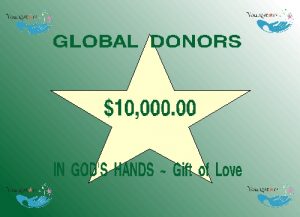 $10,000.00 Global Donation