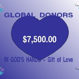 $7,500.00 Global Donation